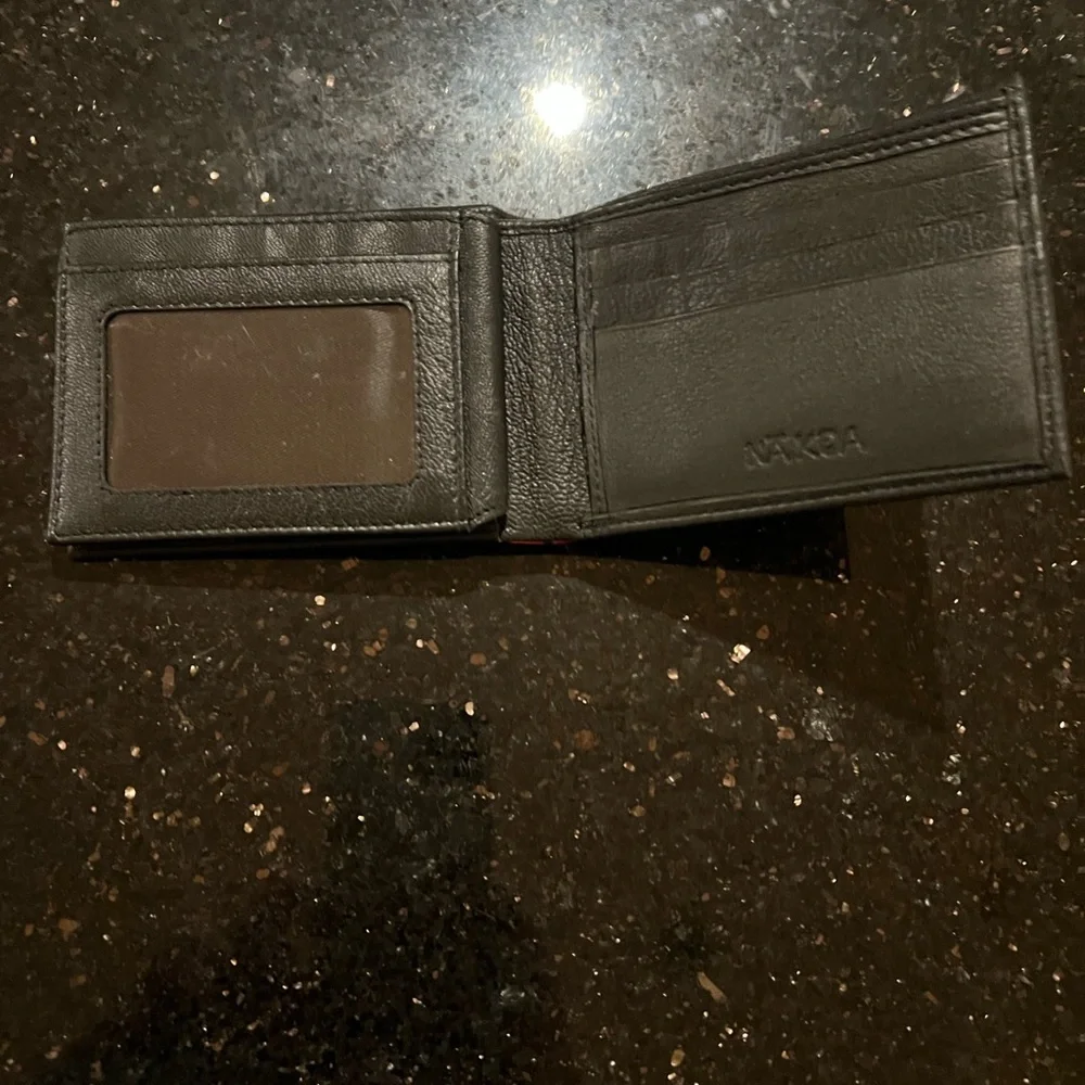 NIB NA KOA Polynesian Tattoo Bifold Wallet for Men Genuine Leather